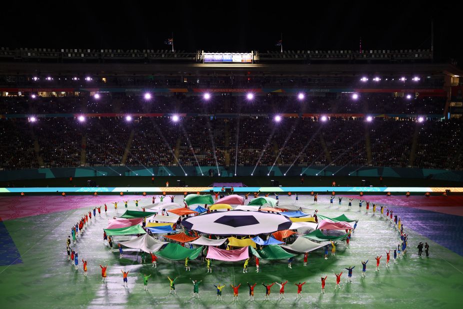 Performers dance during the opening ceremony.