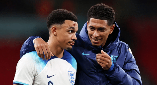 Real Madrid player sends one-word message to Trent Alexander-Arnold after last night’s England match - Bóng Đá