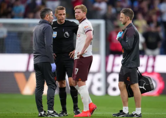 Kevin De Bruyne ‘out for a while’ after injury against Burnley, confirms Manchester City boss Pep Guardiola - Bóng Đá