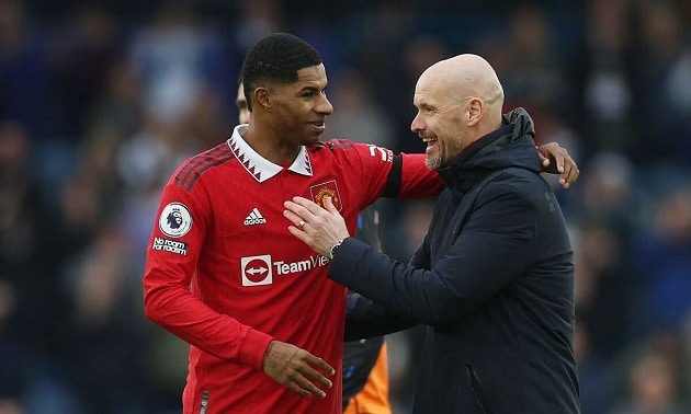 Rashford và Ten Hag cùng cười tươi sau loạt FIFA Days - Bóng Đá